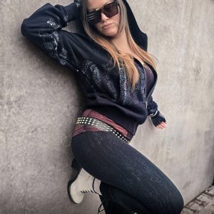 Bomber Zipper Hoodie-Energy