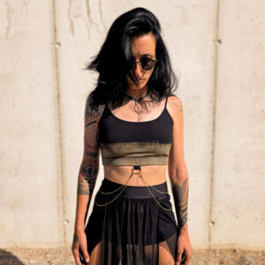 Cropped Top - Heartbeat olive or beige