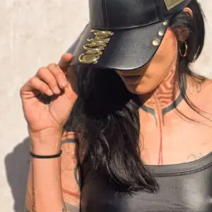 Hand-finished Cap "Elegant Punk"